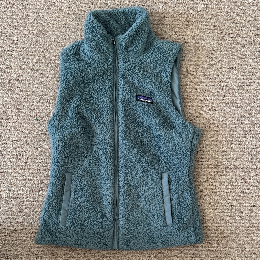 Patagonia Blue-Green Fleece Vest